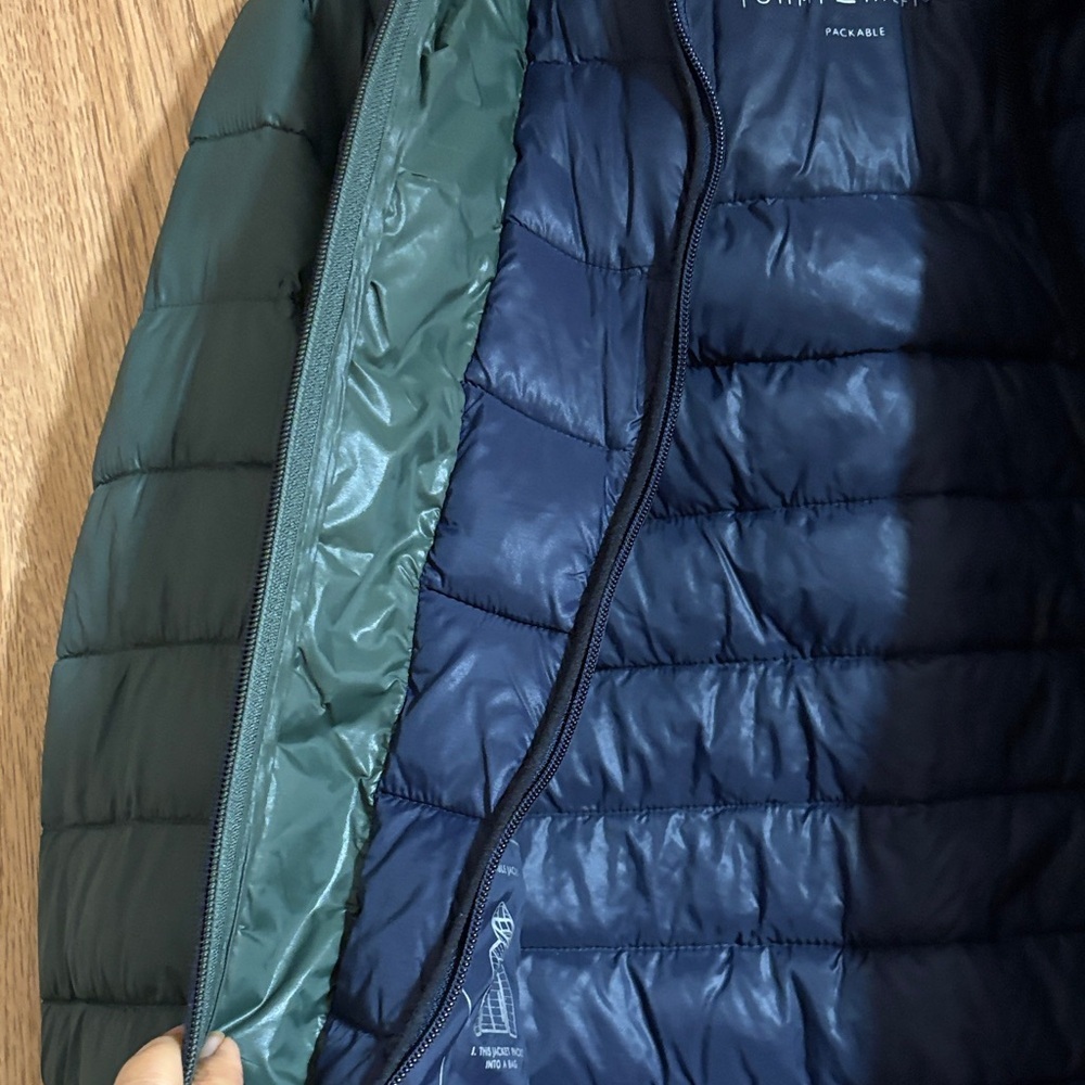 Tommy Hilfiger Olive Puffer Jacket for Men - Picture 12 of 14